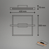 Fotoja e Ndriçues Briloner LED 14 W, 1650 lm, 3000 K, 43×35×7,5 cm, i zi/kafe e hapur, Picture 7