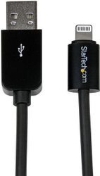 Fotoja e Kabllo StarTech USB-A to Lightning, 3m, e zezë