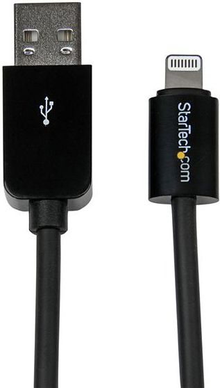 Fotoja e Kabllo StarTech USB-A to Lightning, 3m, e zezë