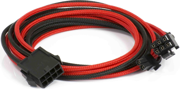 Fotoja e Kabllo zgjatuese Phanteks PCIe 8-pin- PCIe 8-pin (PH-CB8V_BR), 0.5m, e kuqe/e zezë