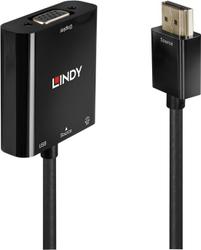 Fotoja e Përshtatës Lindy HDMI në D-Sub (VGA), i zi
