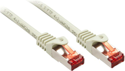 Fotoja e Kabllo rrjeti Lindy, RJ-45/RJ-45, Cat.6, 10m, e hirtë
