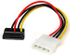 Fotoja e Përshtatës StarTech Molex - SATA, 0.15m, Multicolor, Picture 1