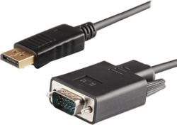 Fotoja e Kabllo Savio DisplayPort në D-Sub (VGA), 1.8m, e zezë