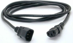 Fotoja e Kabllo energjie PremiumCord C13-C14, 230V, 1m, e zezë