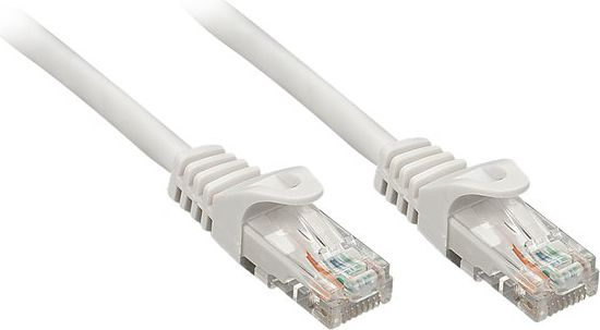 Fotoja e Kabllo patchcord Lindy Cat.6, U/UTP, 0.3m, e hirtë