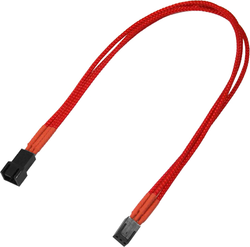 Fotoja e Kabllo Nanoxia 3-pin - 3-pin, 0.3m, e kuqe