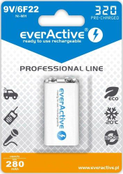 Fotoja e Bateri everActive Professional Line 9V 320mAh, 1 copë