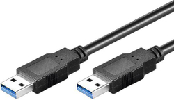 Fotoja e Kabllo Goobay, USB-A - USB-A, 3 m, e zezë