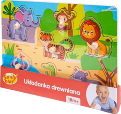 Fotoja e Puzzle prej druri Smily Play, kopshti zoologjik