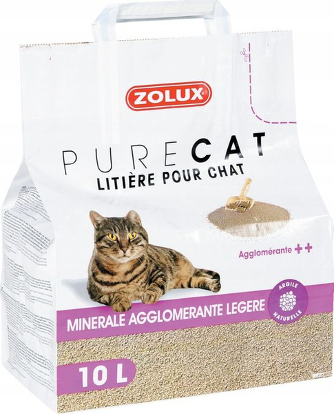 Fotoja e Rërë për mace Zolux PureCat Natural, 10 l