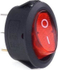 Fotoja e Ndërprerës AMiO (AMI-02461), 12V, 230V, oval, i kuq / zi, Picture 1
