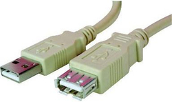 Fotoja e Kabllo Logo USB-A - USB-A, 3 m, e bardhë