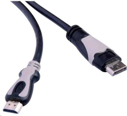 Fotoja e Kabllo PremiumCord DisplayPort në HDMI, 1m, e zezë