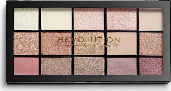 Fotoja e Paletë hijesh për sy Makeup Revolution Reloaded Iconic, 15 hije, 16.5 g