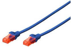 Fotoja e Kabllo rrjeti Digitus U/UTP, Cat6, 5m, e kaltër