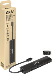 Fotoja e Kabllo Hub Club3D USB-C, 6në1 Hub me HDMI 8K30Hz, 2xUSB Type-A, RJ45 dhe 2xUSB Type-C