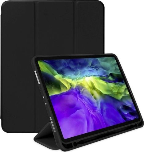 Fotoja e Mbrojtëse për tablet iPad Pro 12,9″ (2020) Mercury Flip Case, TPU / mikrofibër, e zezë