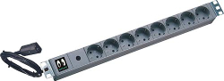 Fotoja e Kabllo vazhduese Online USV Systeme KG16A9SCH-RACK, 9 priza, 16A, e zezë