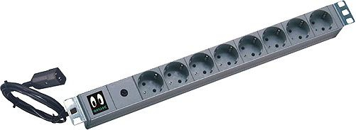 Fotoja e Kabllo vazhduese Online USV Systeme KG16A9SCH-RACK, 9 priza, 16A, e zezë