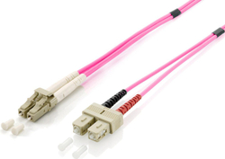 Fotoja e Kabllo patchcord Equip me fibër optike, LC/SC, 20m, rozë