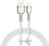 Fotoja e Kabllo USB Baseus, USB-A në Lightning, 1 m, e bardhë, Picture 1