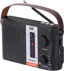 Fotoja e Radio portative Trevi RA 7F25 BT, panel diellor 100mA, e zezë