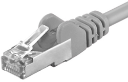 Fotoja e Kabllo Premiumcord Patch CAT6a S-FTP, AWG 26/7, 10m, gri