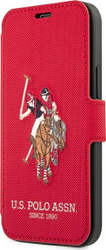 Fotoja e Mbrojtëse U.S. Polo Assn për iPhone 12 / 12 Pro, 6,1", e zezë / e kuqe