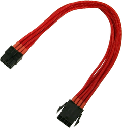 Fotoja e Kabllo Nanoxia, PCIe 8-pin, 0,3m, e kuqe
