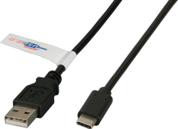 Fotoja e Kabllo EFB USB-A në USB-C, 1m, e zezë