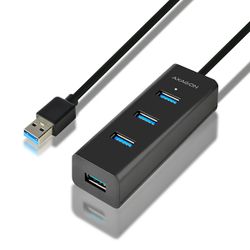 Fotoja e Shpërndarës për USB Axagon, i zi
