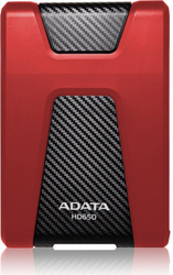 Fotoja e Hard disk i jashtëm ADATA HD650, 2.5", 2TB, i zi/ i kuq