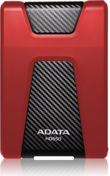 Fotoja e Hard disk i jashtëm ADATA HD650, 2.5", 2TB, i zi/ i kuq