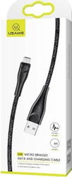 Fotoja e Kabllo Usams USB-A - Lightning, 3m, e zezë