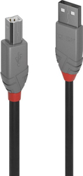 Fotoja e Kabllo Lindy USB-A - USB-B, 5m, e zezë
