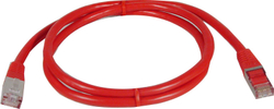 Fotoja e Kabllo rrjeti Wentronic, CAT 6, S/FTP (PiMF), LSZH, 1 m, e kuqe