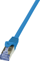 Fotoja e Kabllo patchcord LogiLink Cat.6A, S/FTP, 0.25m, e kaltër