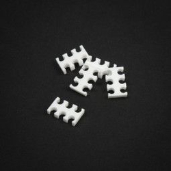 Fotoja e Mbajtës kablloje King Mod Services, 6 vrima, 3 mm, i bardhë, 5 copë