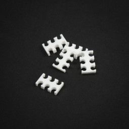 Fotoja e Mbajtës kablloje King Mod Services, 6 vrima, 3 mm, i bardhë, 5 copë
