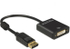 Fotoja e Përshtatës DeLock 62599, DisplayPort në DVI-I, i zi, Picture 1