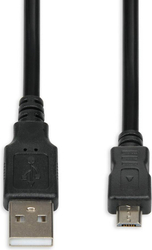Fotoja e Kabllo iBOX, USB-A në microUSB, 1.8 m, e zezë