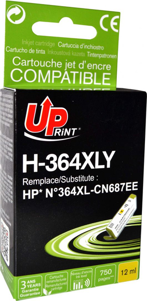 Fotoja e Ngjyrë për printer UPrint H-364XLY / CB325EE, e verdhë