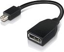 Fotoja e Përshtatës Lenovo DisplayPort Mini Cable - DisplayPort, 0.15m, e zezë