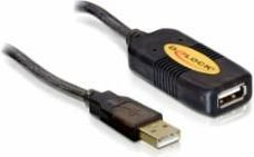 Fotoja e Kabllo Delock USB-A - USB-A, 5m, e zezë