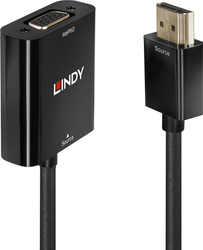 Fotoja e Përshtatës AV Lindy HDMI në D-Sub, i zi