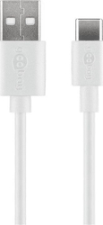 Fotoja e Kabllo USB Goobay, USB-A në USB-C, 1 m, e bardhë