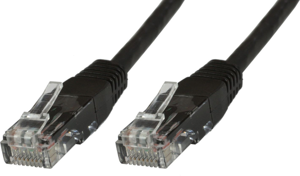 Fotoja e Kabllo rrjeti MicroConnect, RJ-45, kat.6, U/UTP, 5 m, e zezë