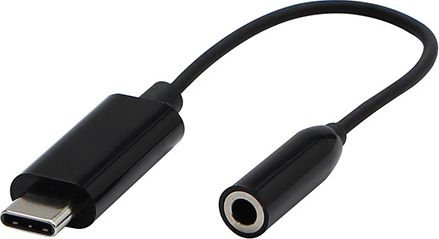 Fotoja e Përshtatës USB-C - Jack 3.5mm, i zi