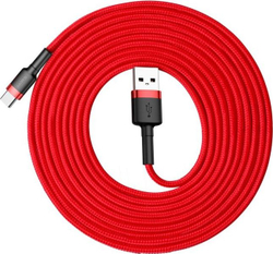 Fotoja e Kabllo Baseus USB-A - USB-C 3m,	e kuqe